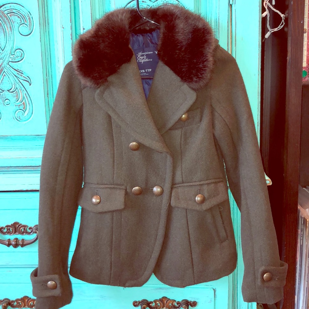 AE Admiral Military Peacoat
